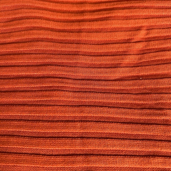 Orange Ribbed Tank Top - Picture 2 of 2